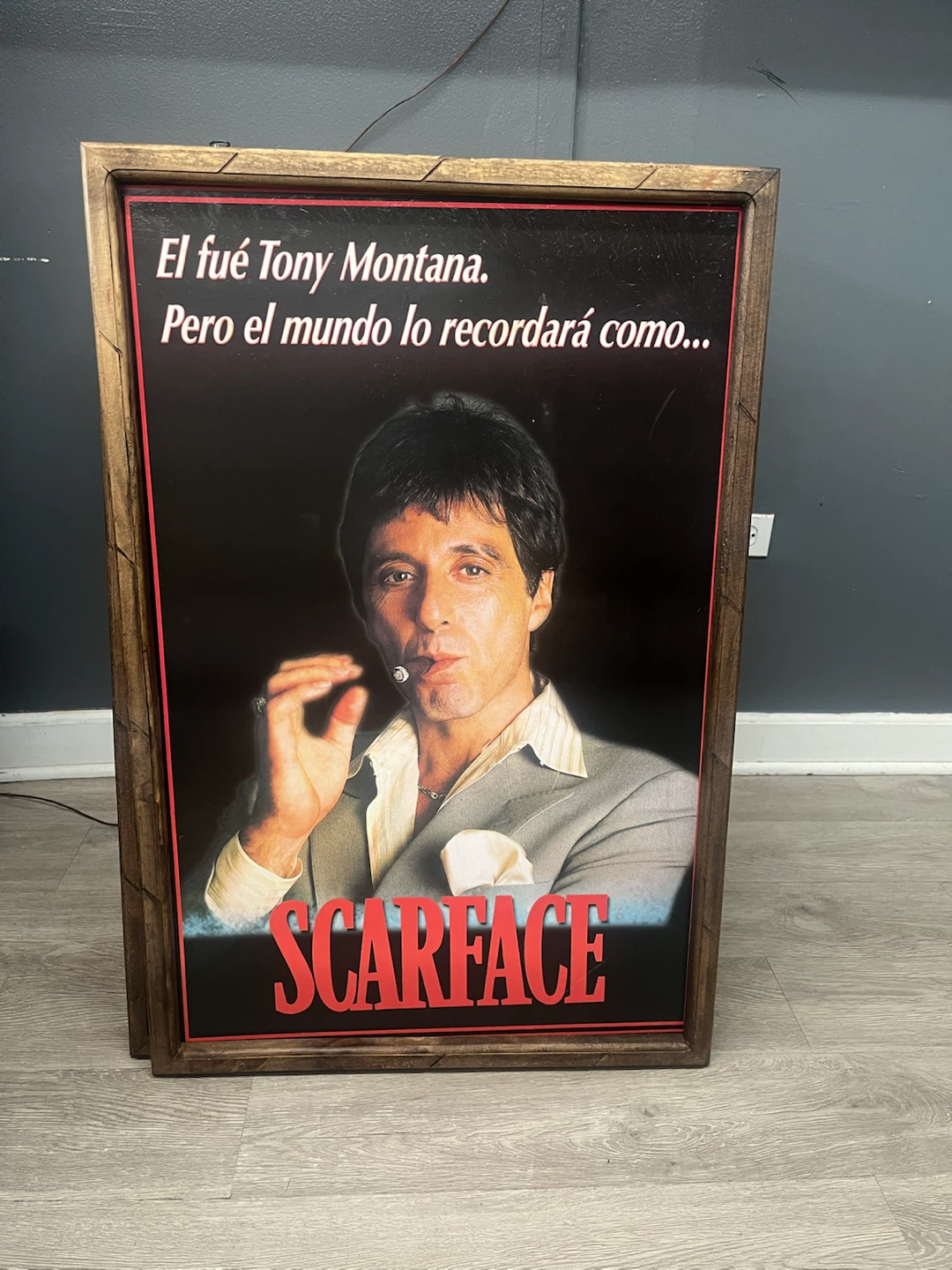 Scarface "El fue Tony Montana" Framed Movie Poster