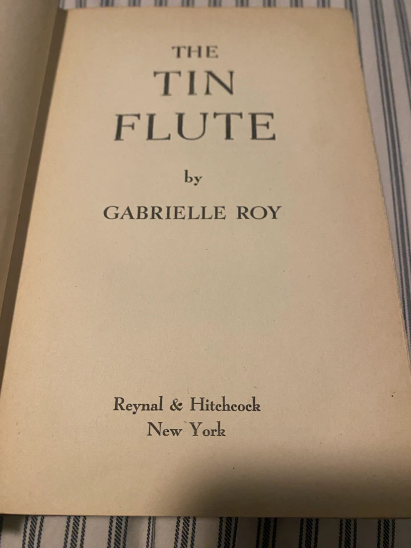 The Tin Flute by Gabrielle Roy - 1947 Edition - photo 3