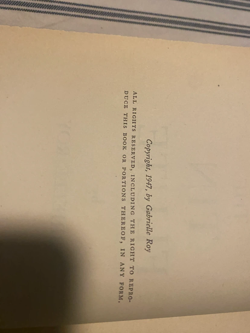 The Tin Flute by Gabrielle Roy - 1947 Edition - photo 4