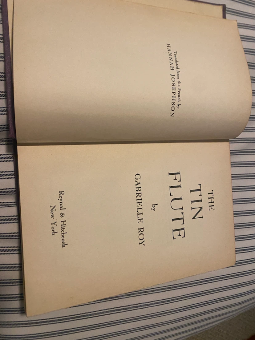 The Tin Flute by Gabrielle Roy - 1947 Edition - photo 5