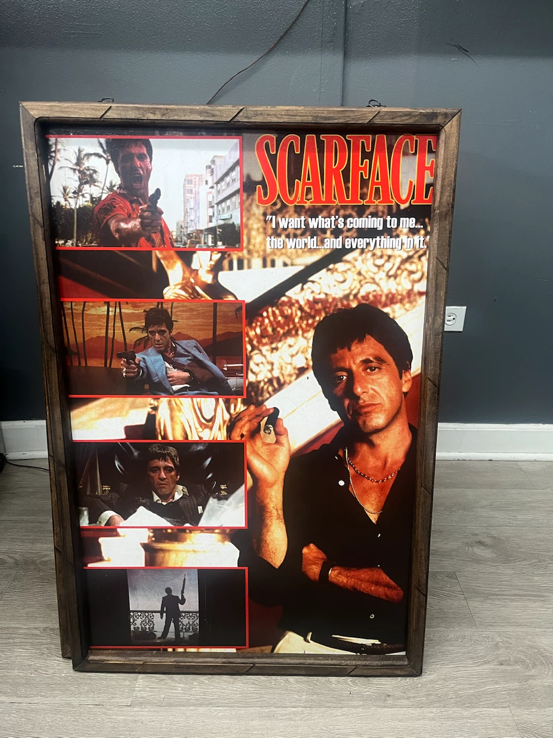 Scarface Movie Poster Art Framed