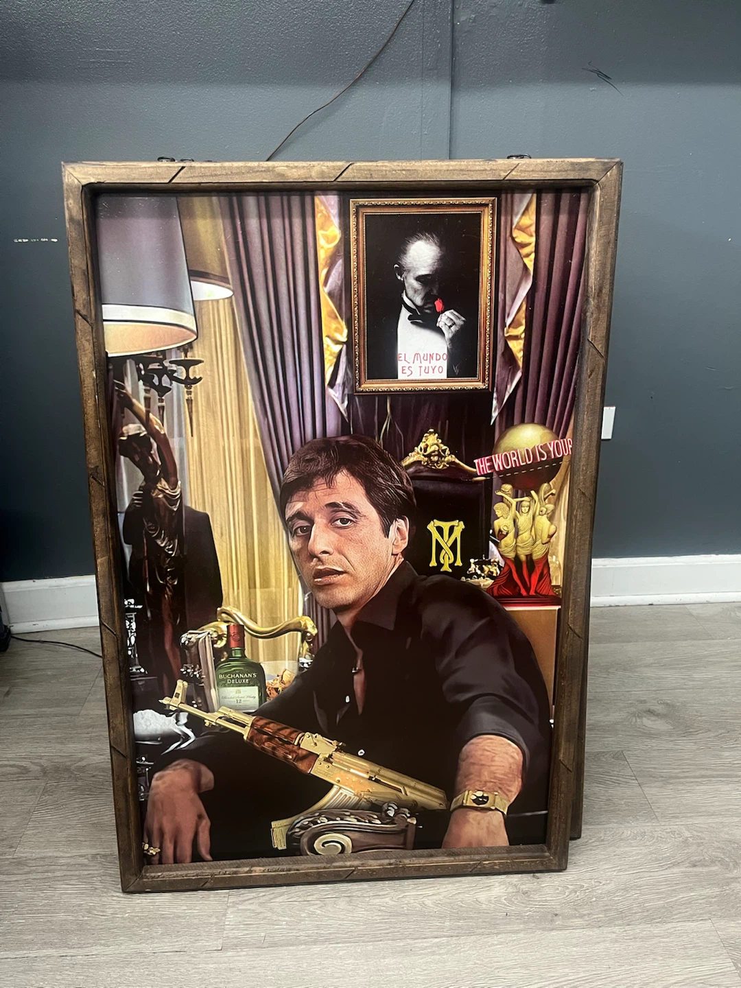 Scarface "The World Is Yours" Framed Art Print
