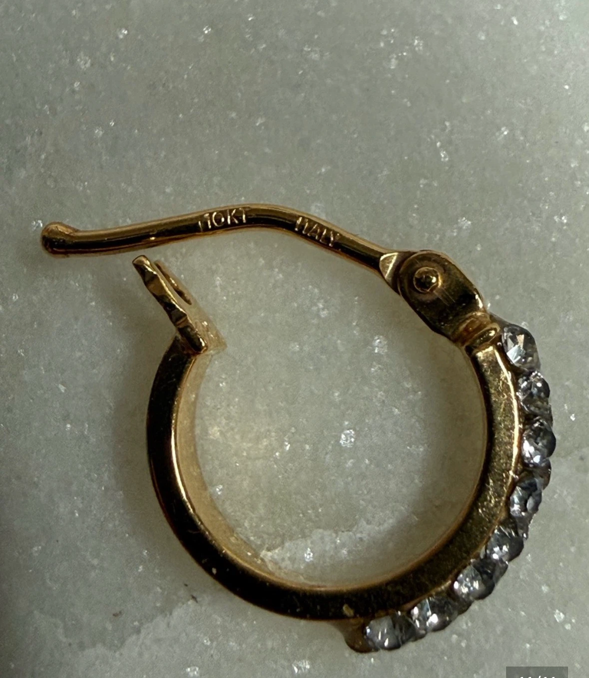10k gold Earrings with stones - photo 3