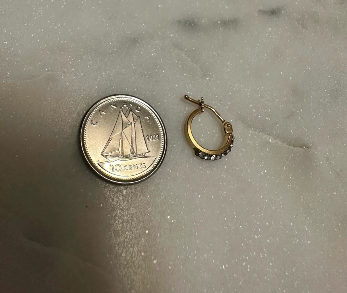 10k gold Earrings with stones - photo 4