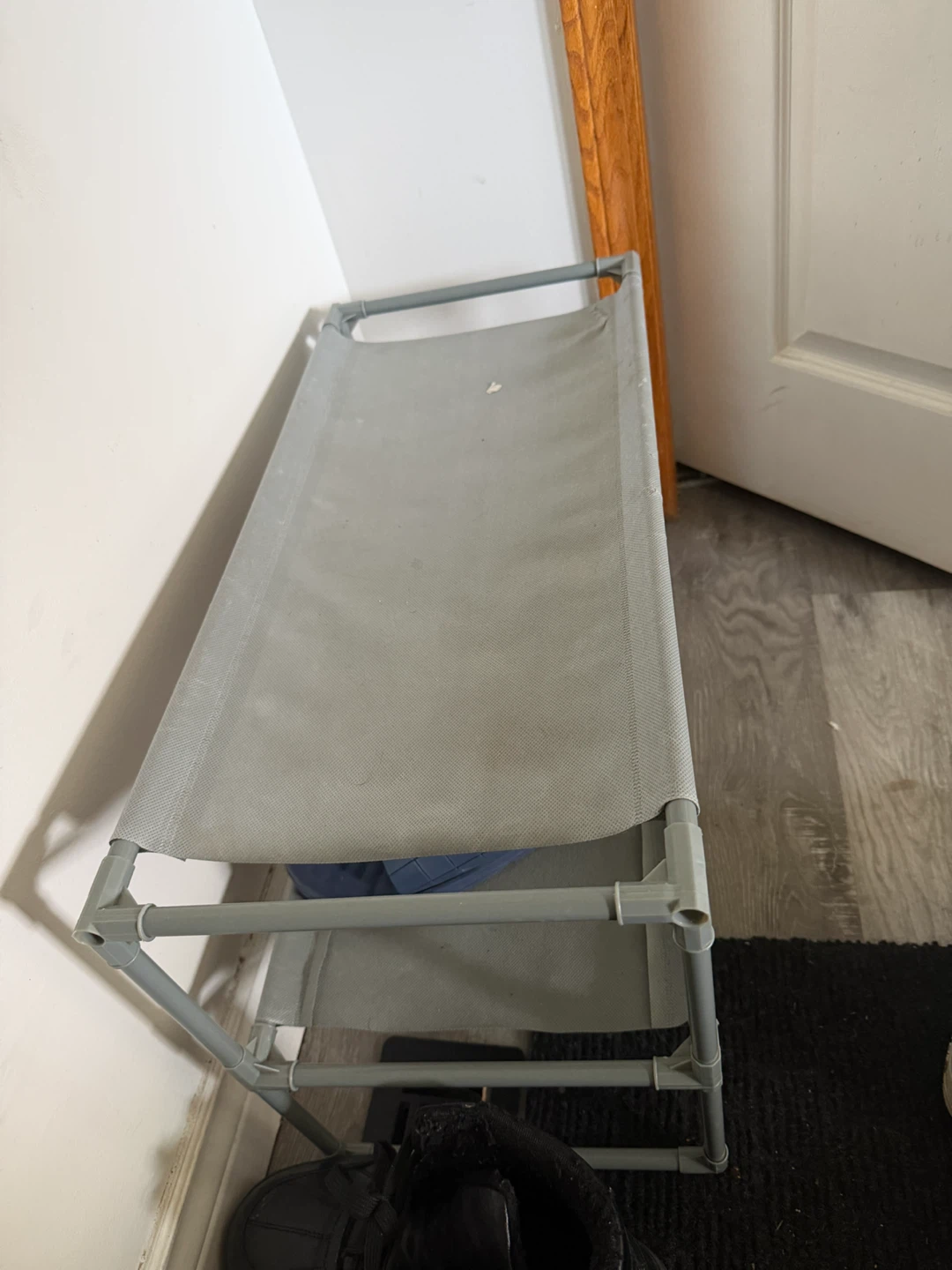 Grey 2-Tier Shoe Rack - photo 2