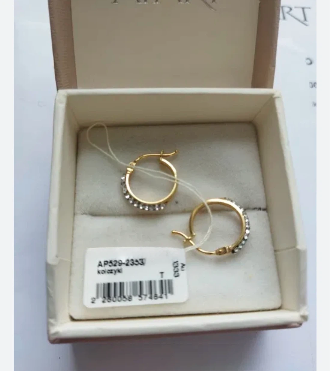 10k gold Earrings with stones - photo 2