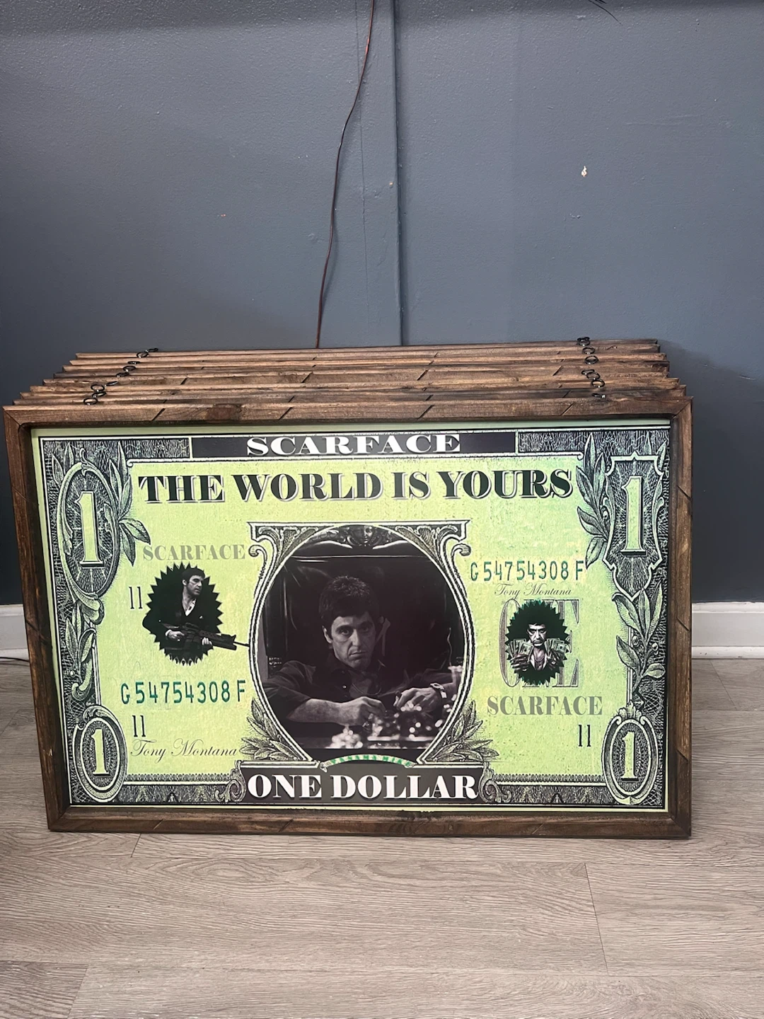Scarface "The World Is Yours" One Dollar Art Print