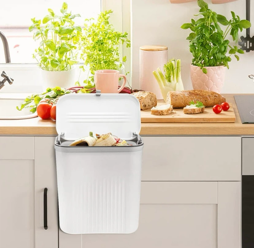 New Hanging Trash Can Compost Bin Set of 2 - photo 4