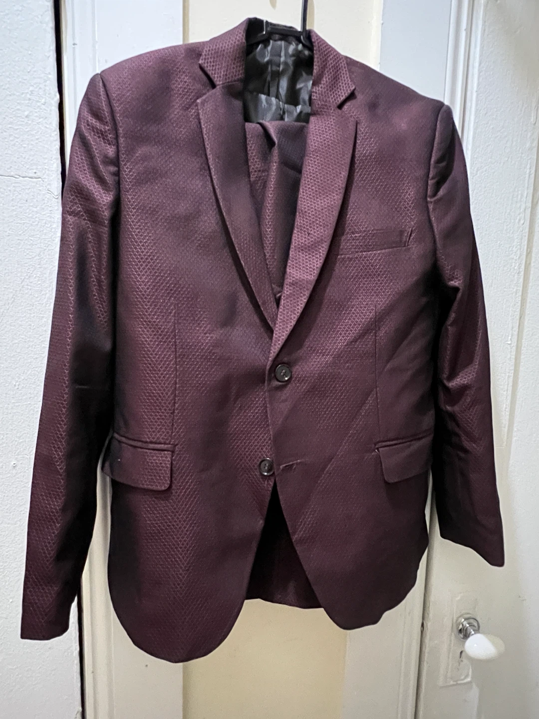 boys Burgundy Suit