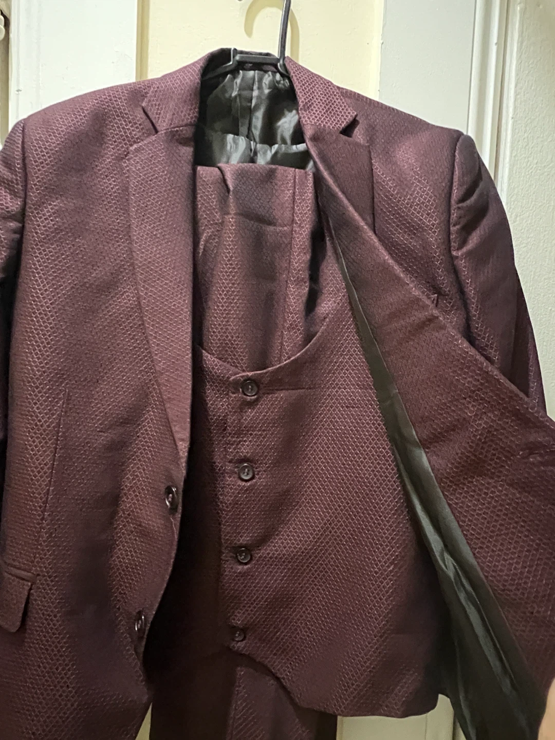boys Burgundy Suit - photo 2
