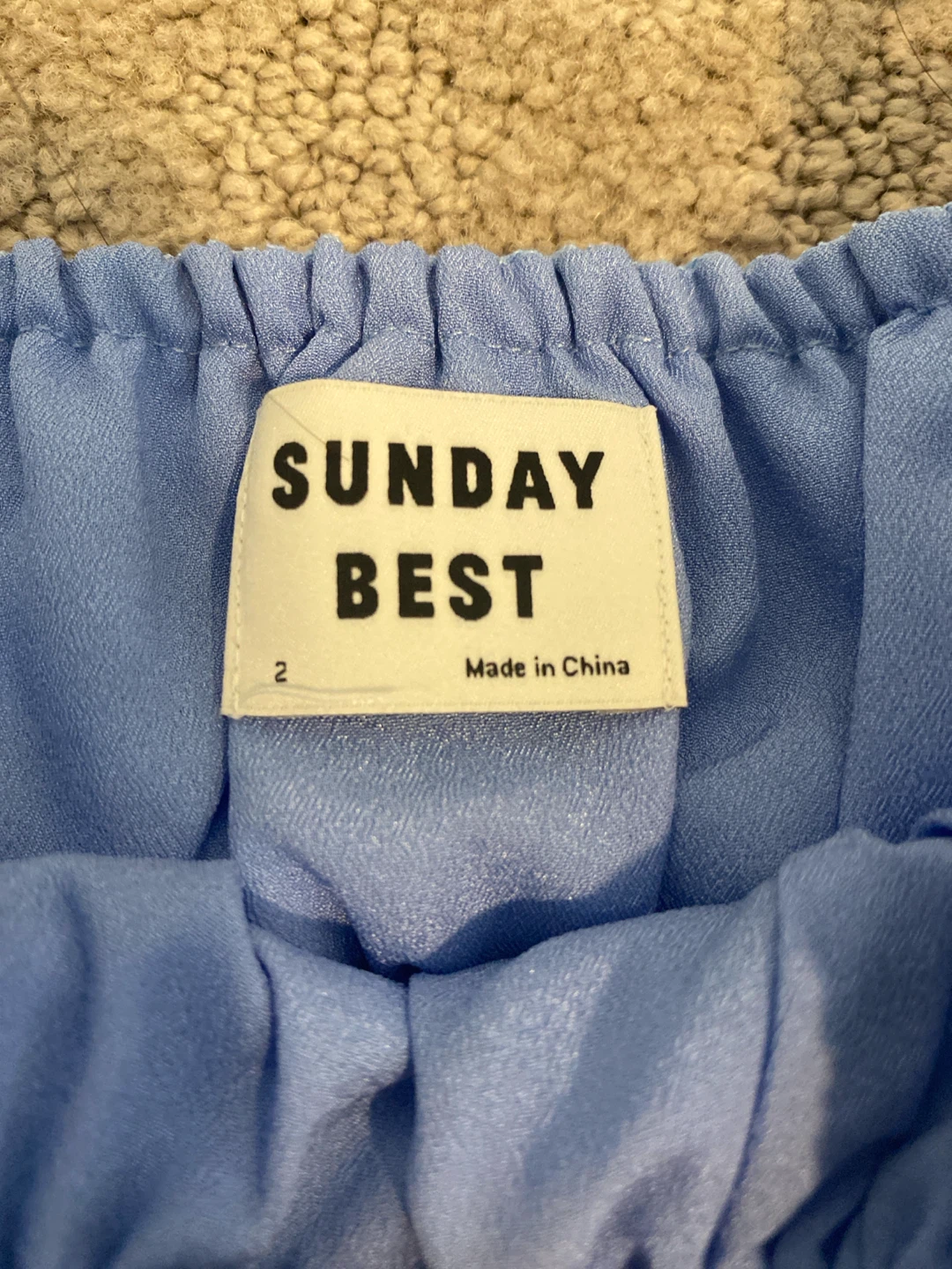 Sunday Best Blue Ruched Mini Dress Size 2 - photo 2