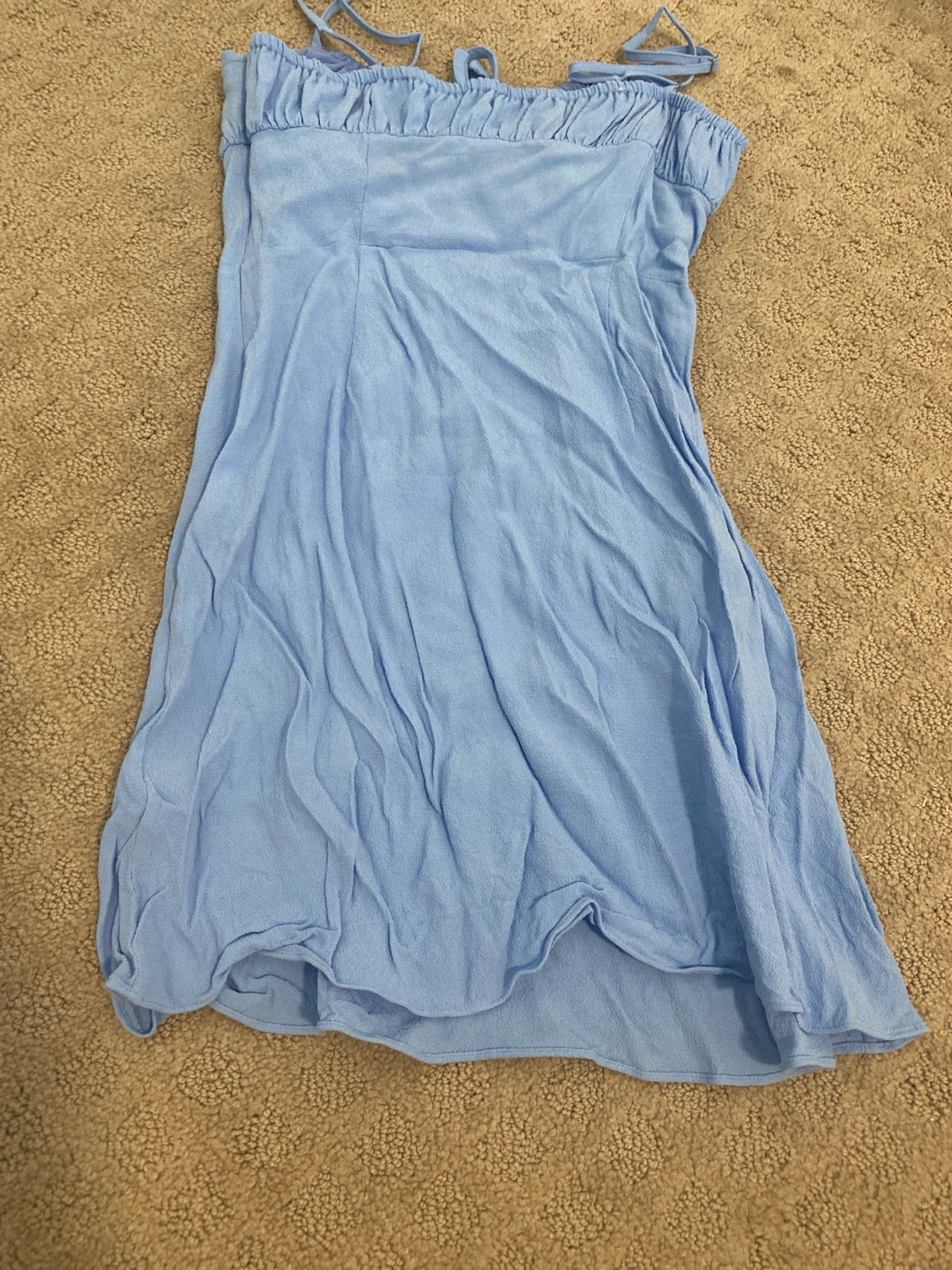 Sunday Best Blue Ruched Mini Dress Size 2 - photo 3