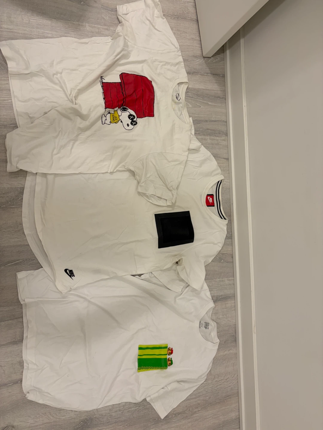 White T-Shirts with Graphics - 3 Pack