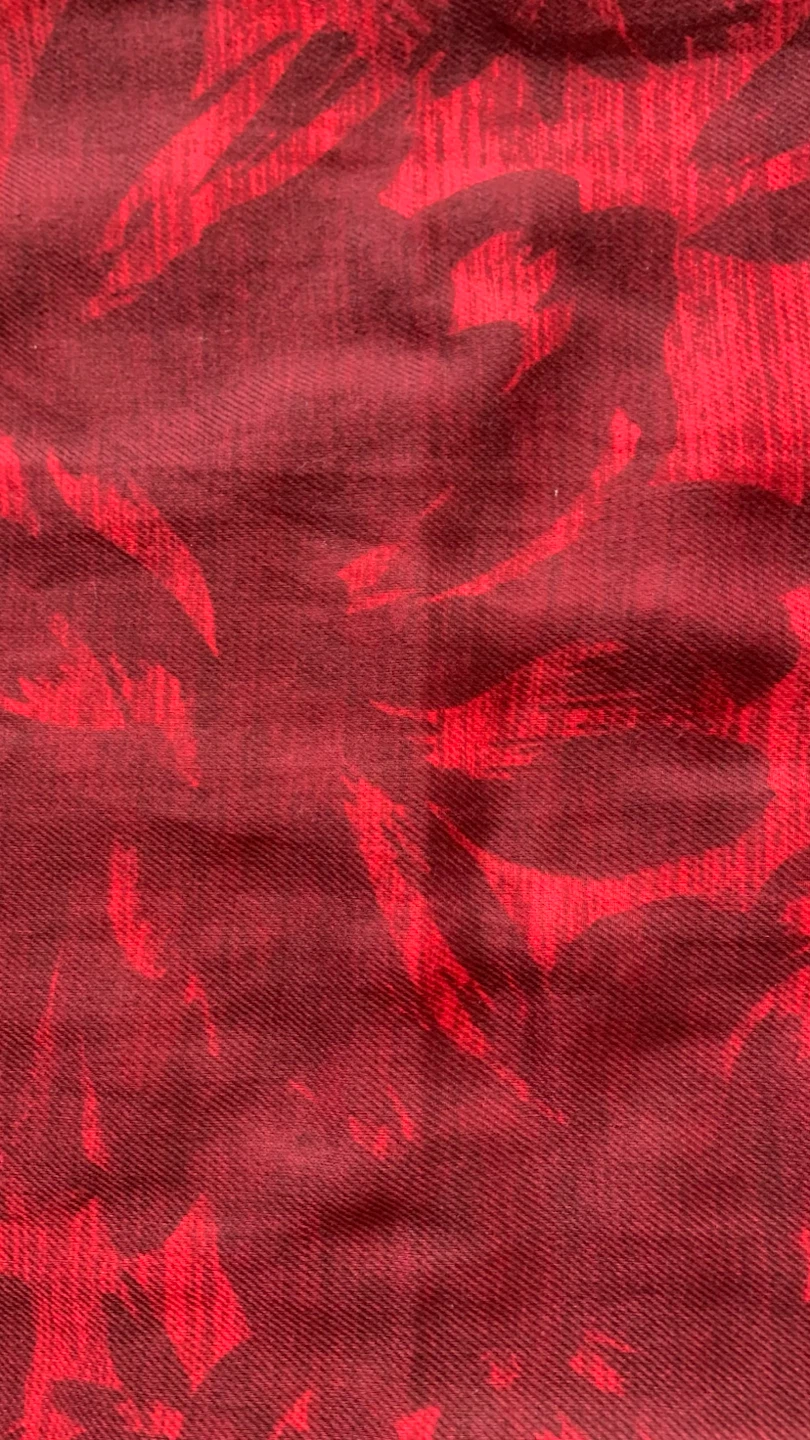 Infinity Scarf - Red Abstract Floral Print - photo 2