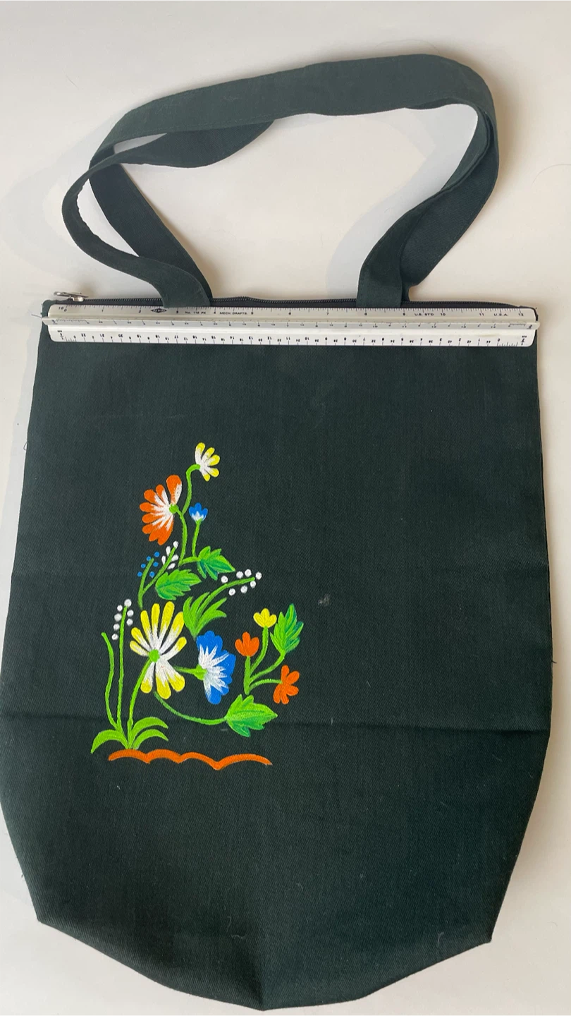 Embroidered Floral Tote Bag - photo 2