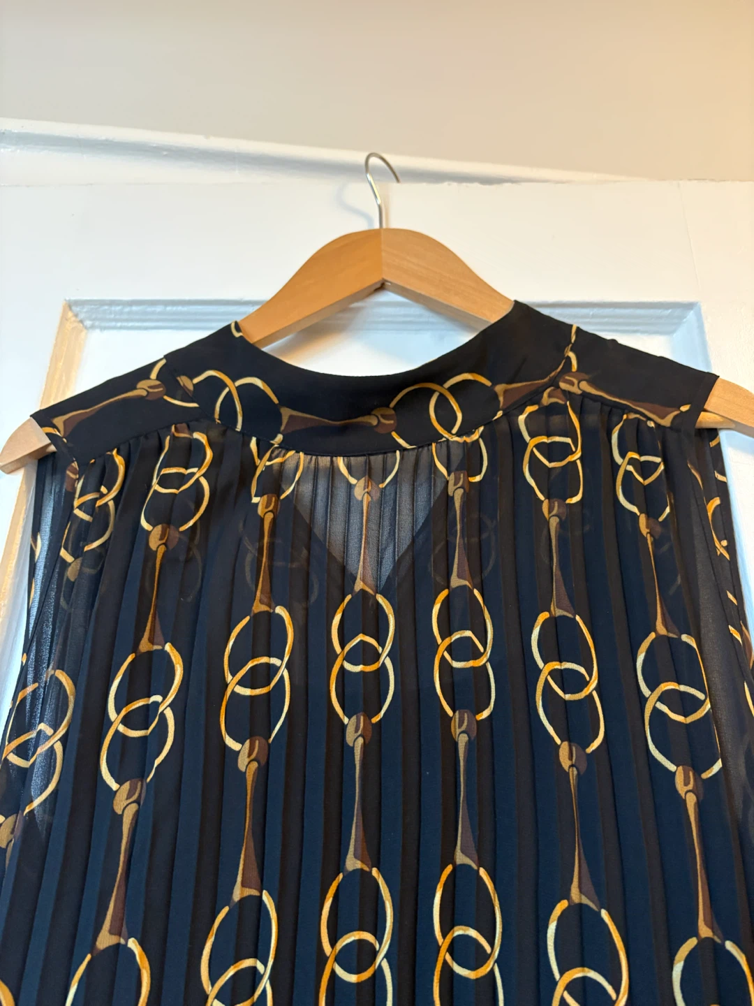 Banana Republic Pleated Chiffon  Dress - photo 4