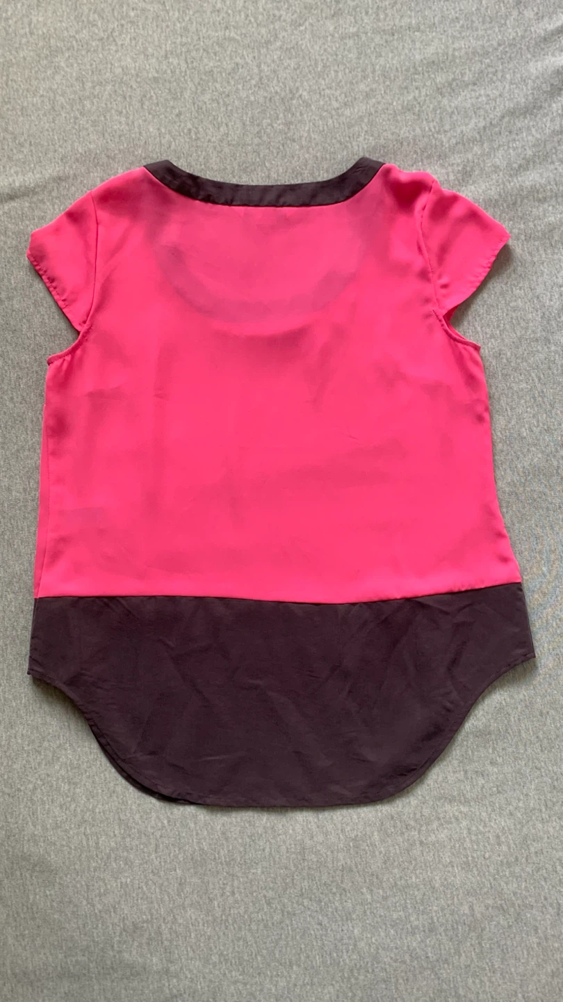 Bianca Nygard Petite Top - Pink & Brown - Size 8P - photo 2