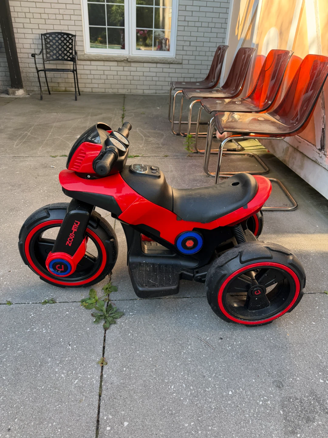 Red Motorcycle Ride-On Toy