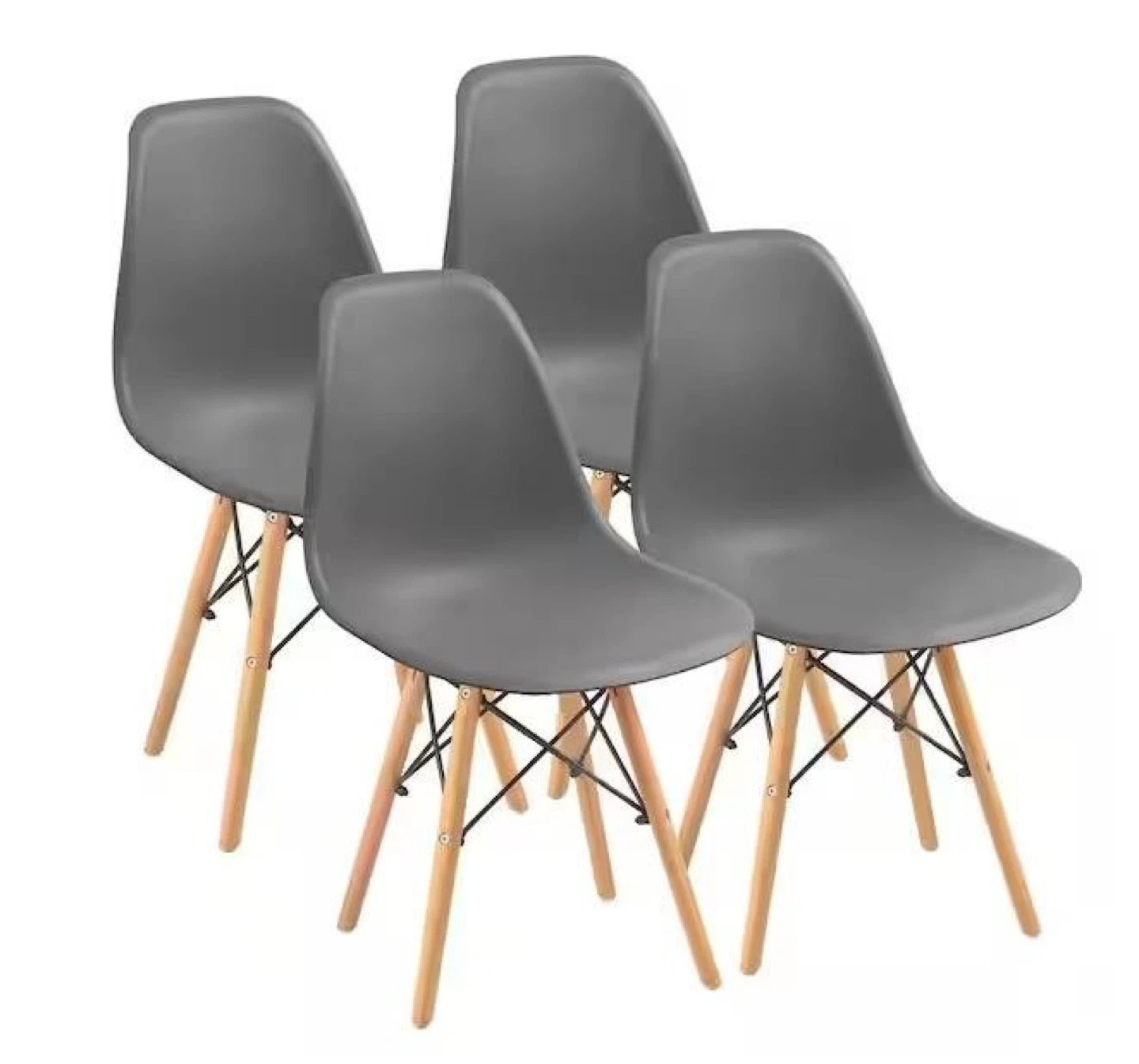 Set of 4 dining chairs - photo 2