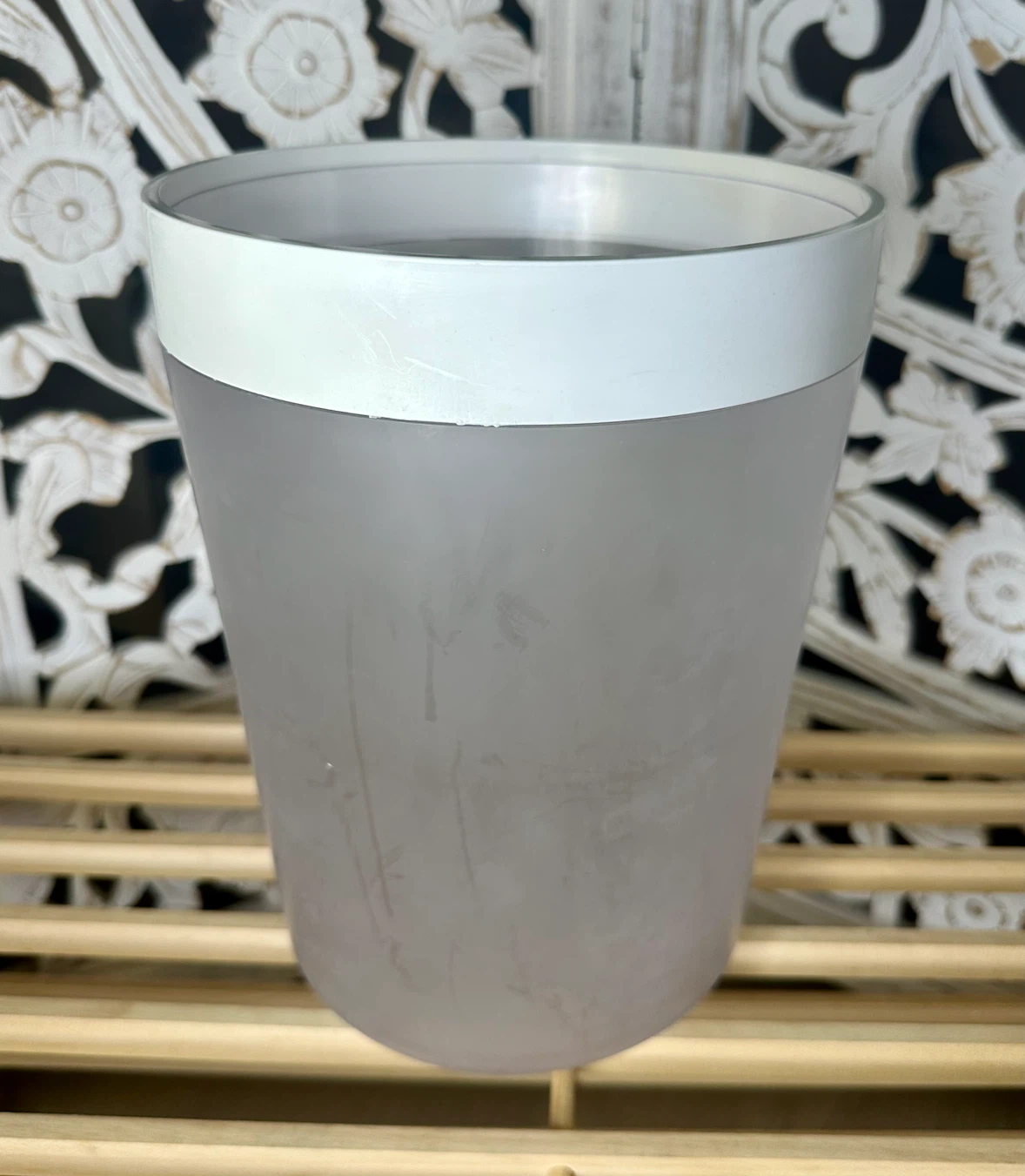 Wastebasket – Frosted, Room Essentials™ Preowned PickUp NYC - photo 3