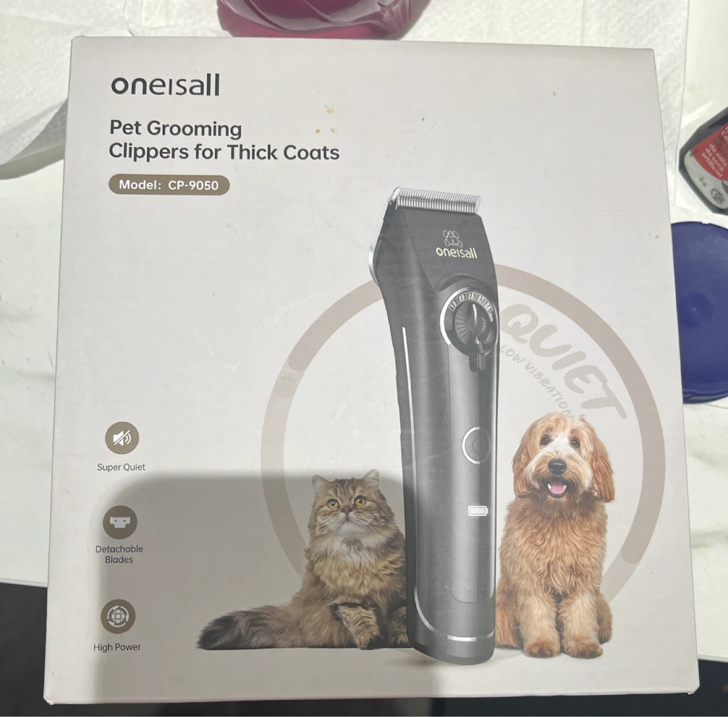 Oneisall Pet Grooming Clippers for Thick Coats - Model CP-9050