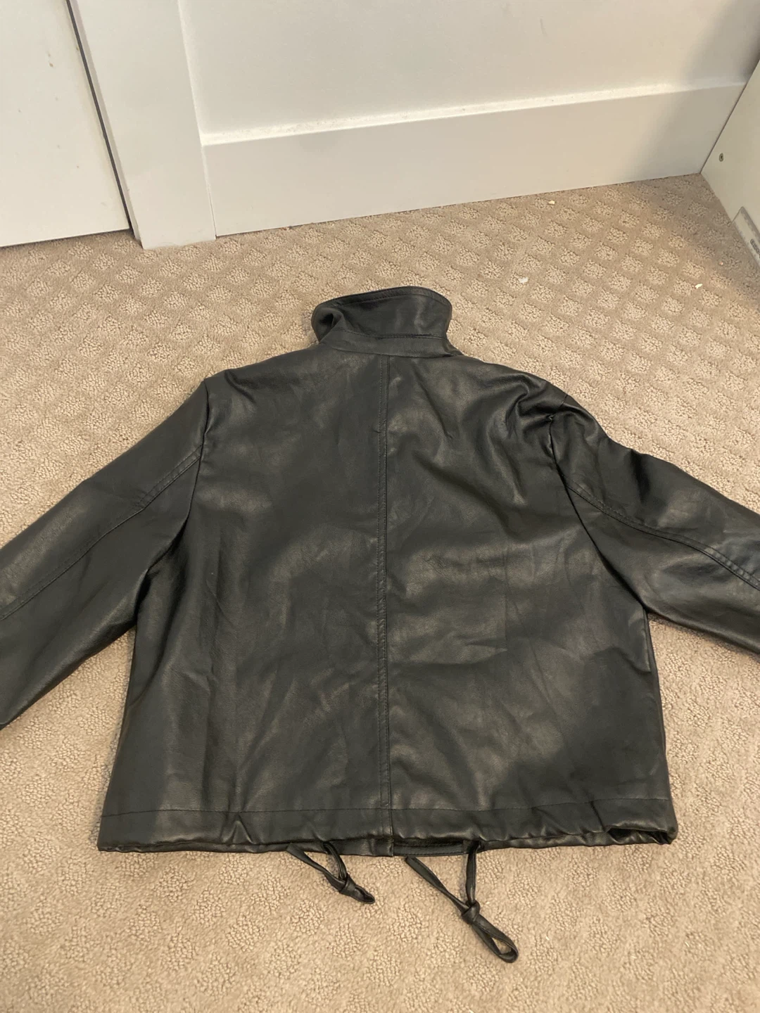 I Love Dodo Black Faux Leather Jacket - photo 4