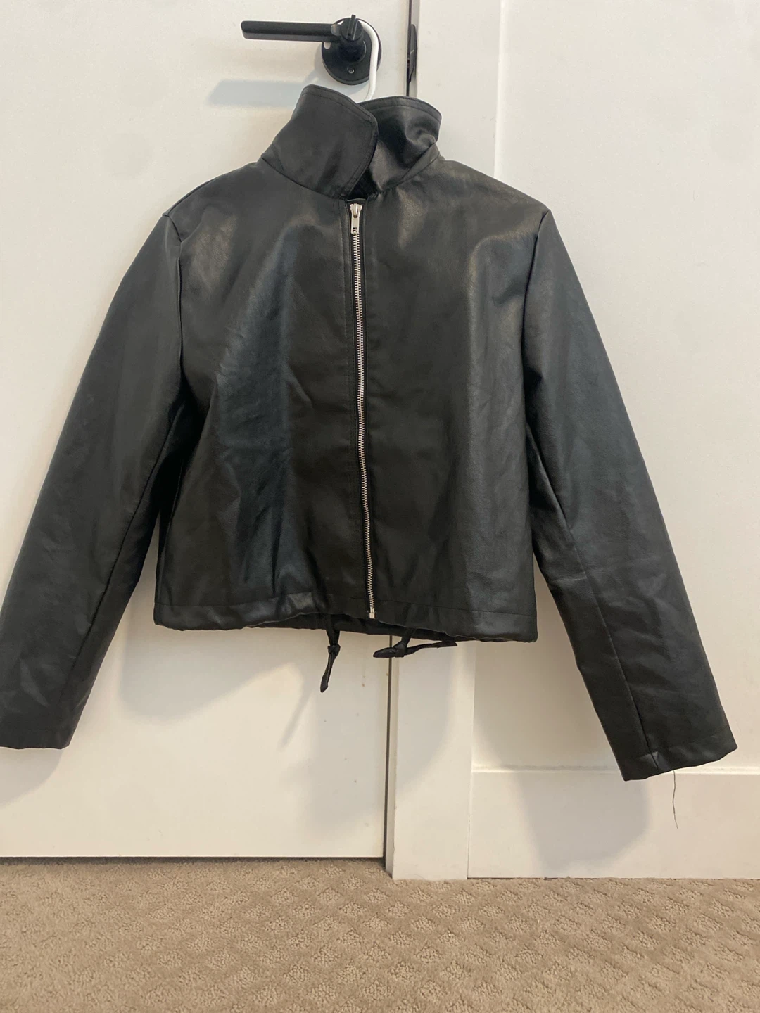 I Love Dodo Black Faux Leather Jacket - photo 5