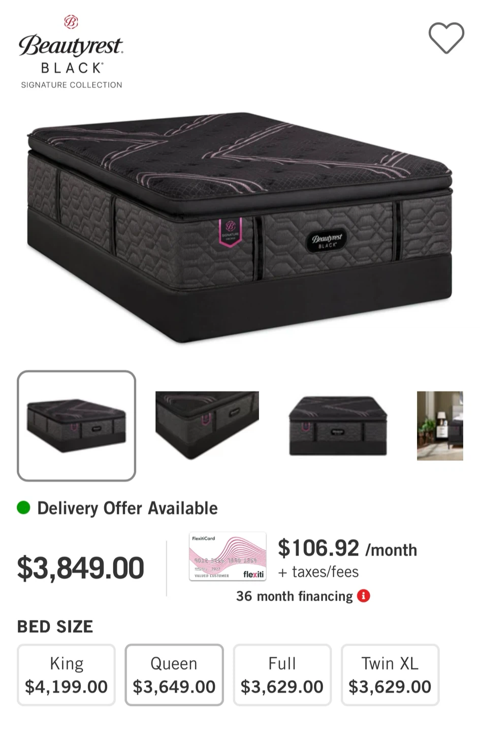 Beauty rest mattress with IKEA MALM bed frame with 4 drawers - photo 4