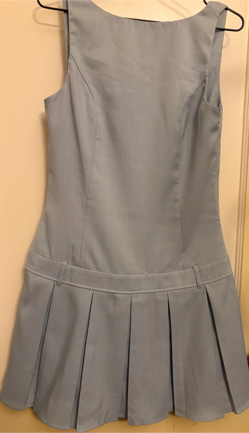 Altar'd State Light Blue Pleated Dress Size S - photo 3