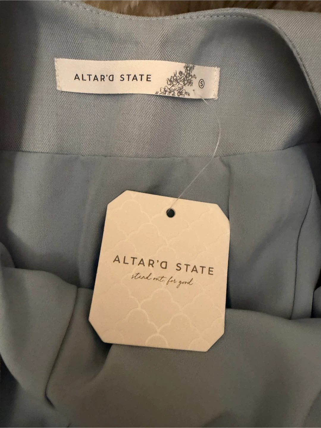 Altar'd State Light Blue Pleated Dress Size S - photo 5