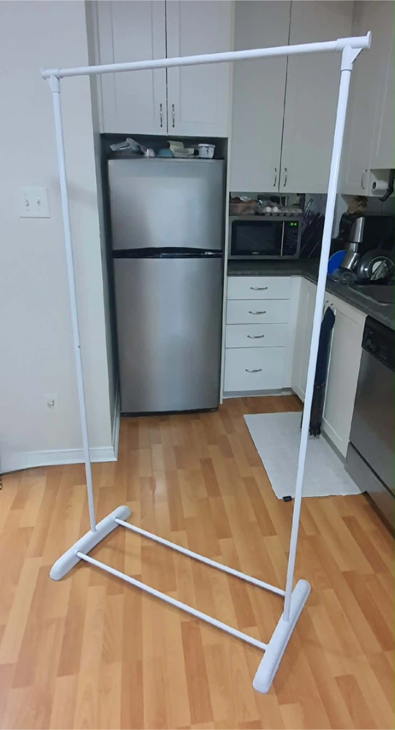 White Garment Rack - photo 2