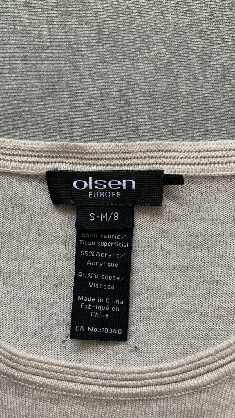 Olsen Europe Beige / Oatmeal Knit Top ~ Size 8 (Small/Medium) - photo 4