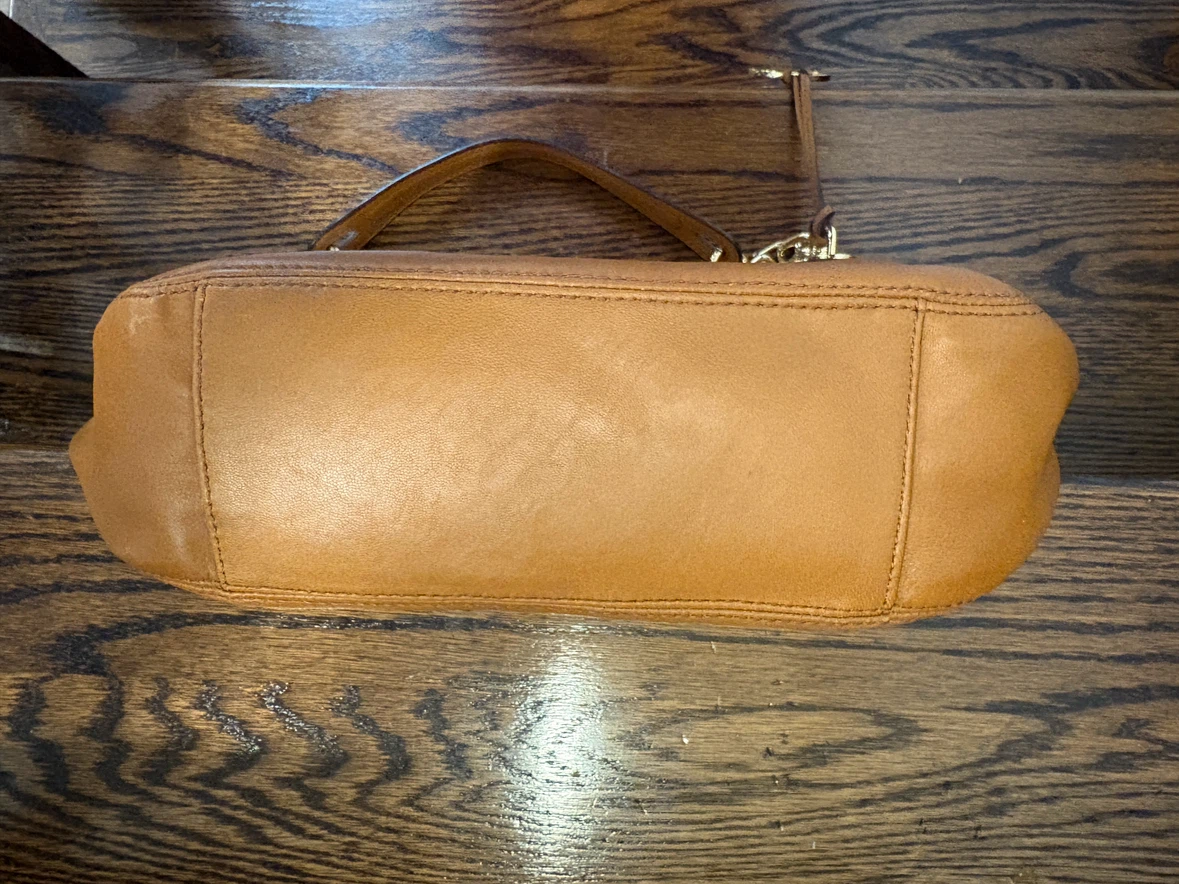 Michael Kors Tan Brown Lillie Shoulder Hobo Bag Nappa Leather - photo 4