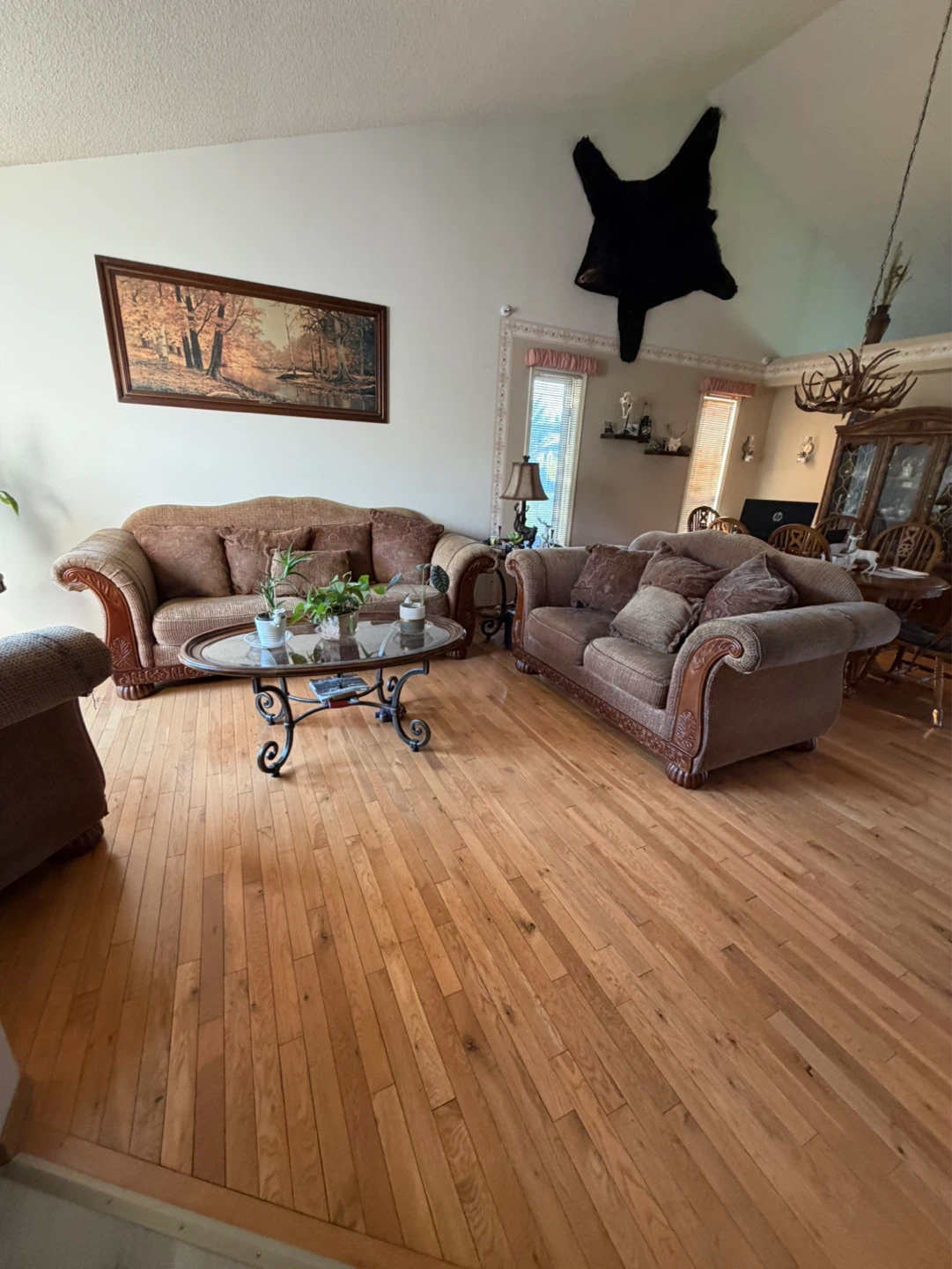 Brown Loveseat Sofa with Accent Pillows - photo 4