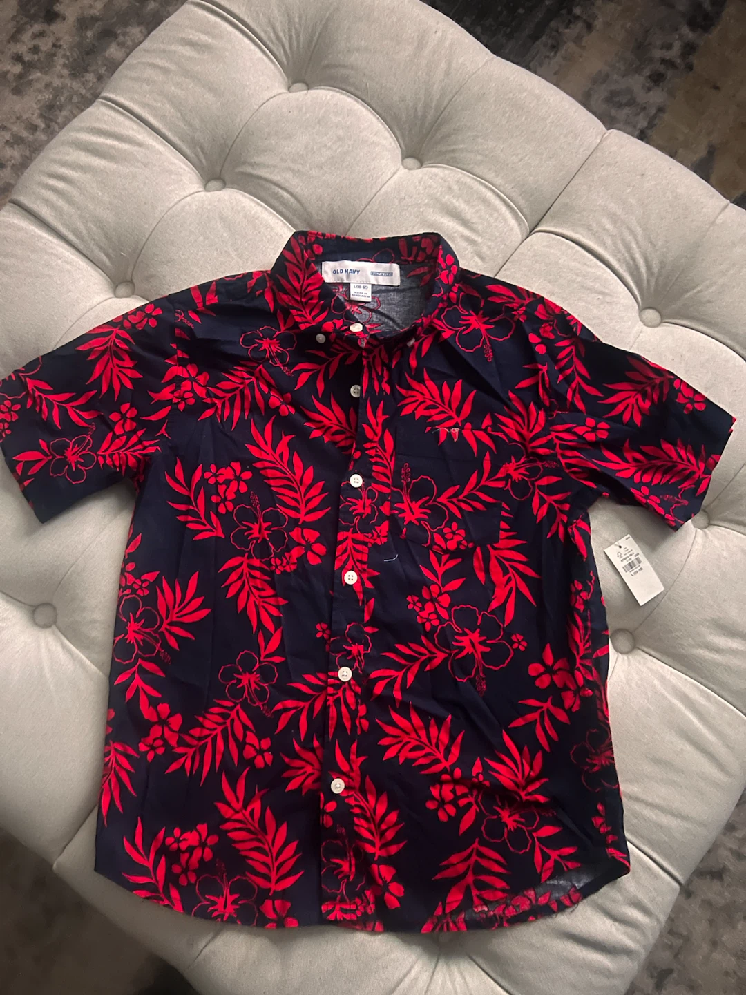 Old Navy Boys Hawaiian Shirt Size L (10-12)