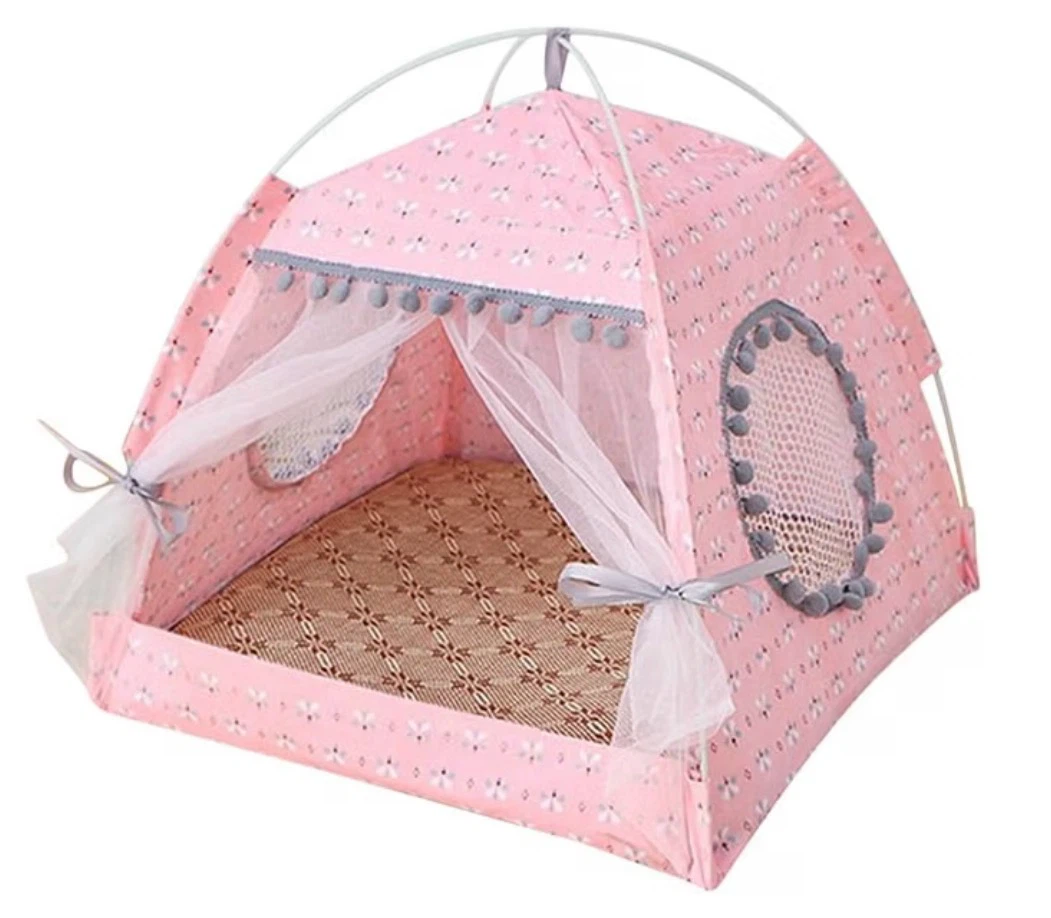 Pink Pet Tent Bed