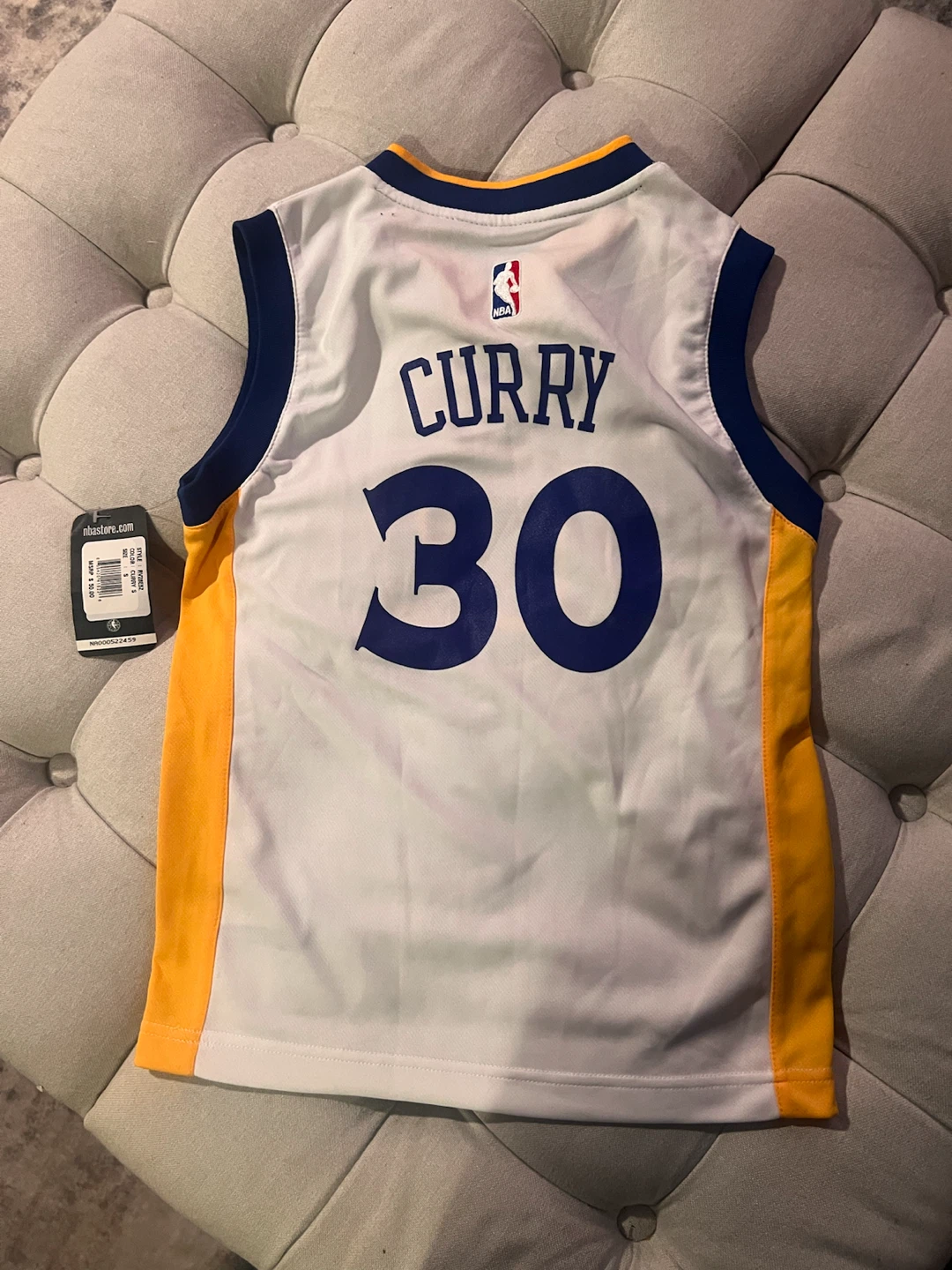 Kids Golden State Warriors Stephen Curry #30 Adidas Jersey - photo 2