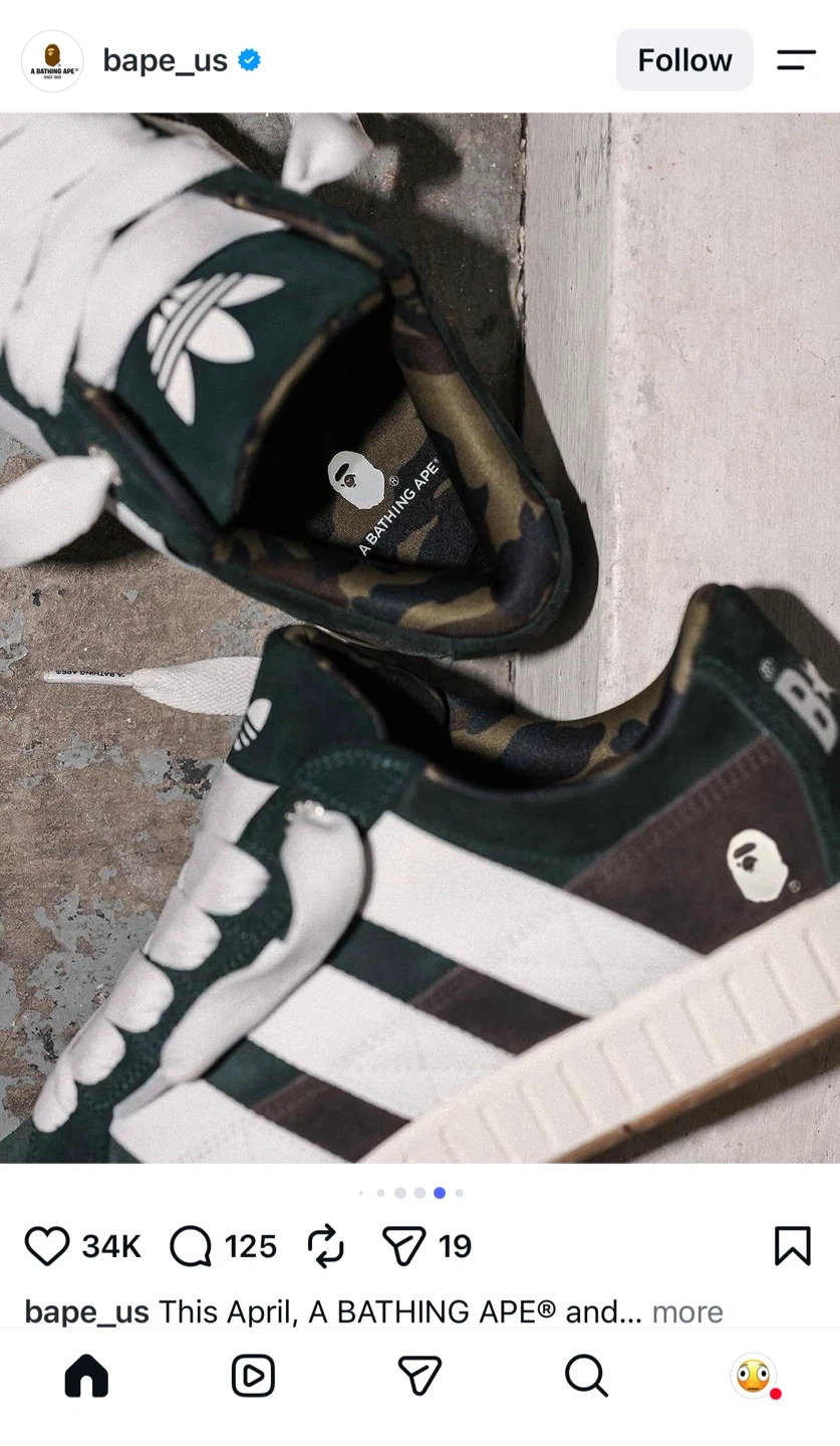[AUTHENTIC] A BATHING APE x Adidas - photo 2
