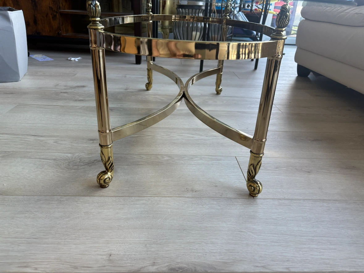 Glass oval coffee table - photo 3