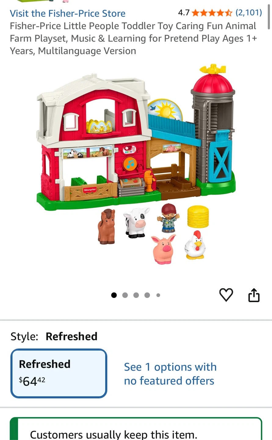 Fisher-Price Little People Caring Fun Animal Farm Playset - photo 3