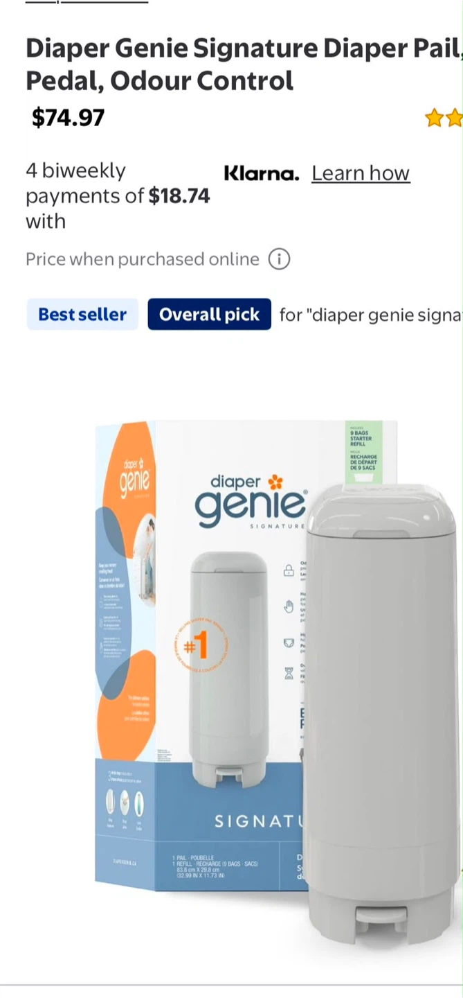 Diaper Genie with one refill