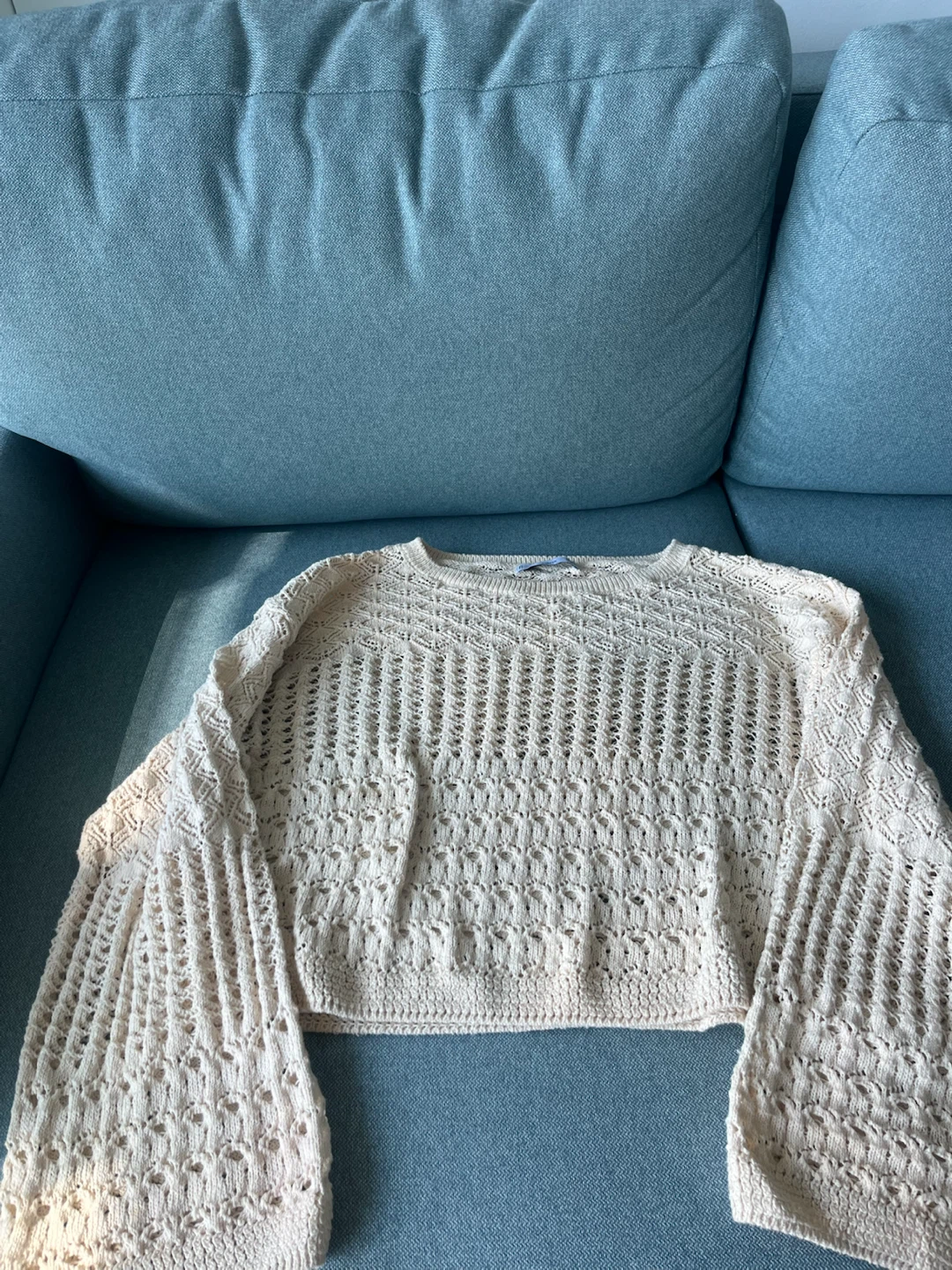 MNG Cream Knit Sweater
