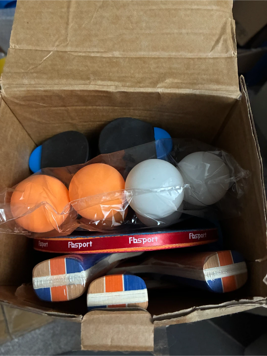 Fbsport Ping Pong Paddle Set with Net and Balls - photo 5