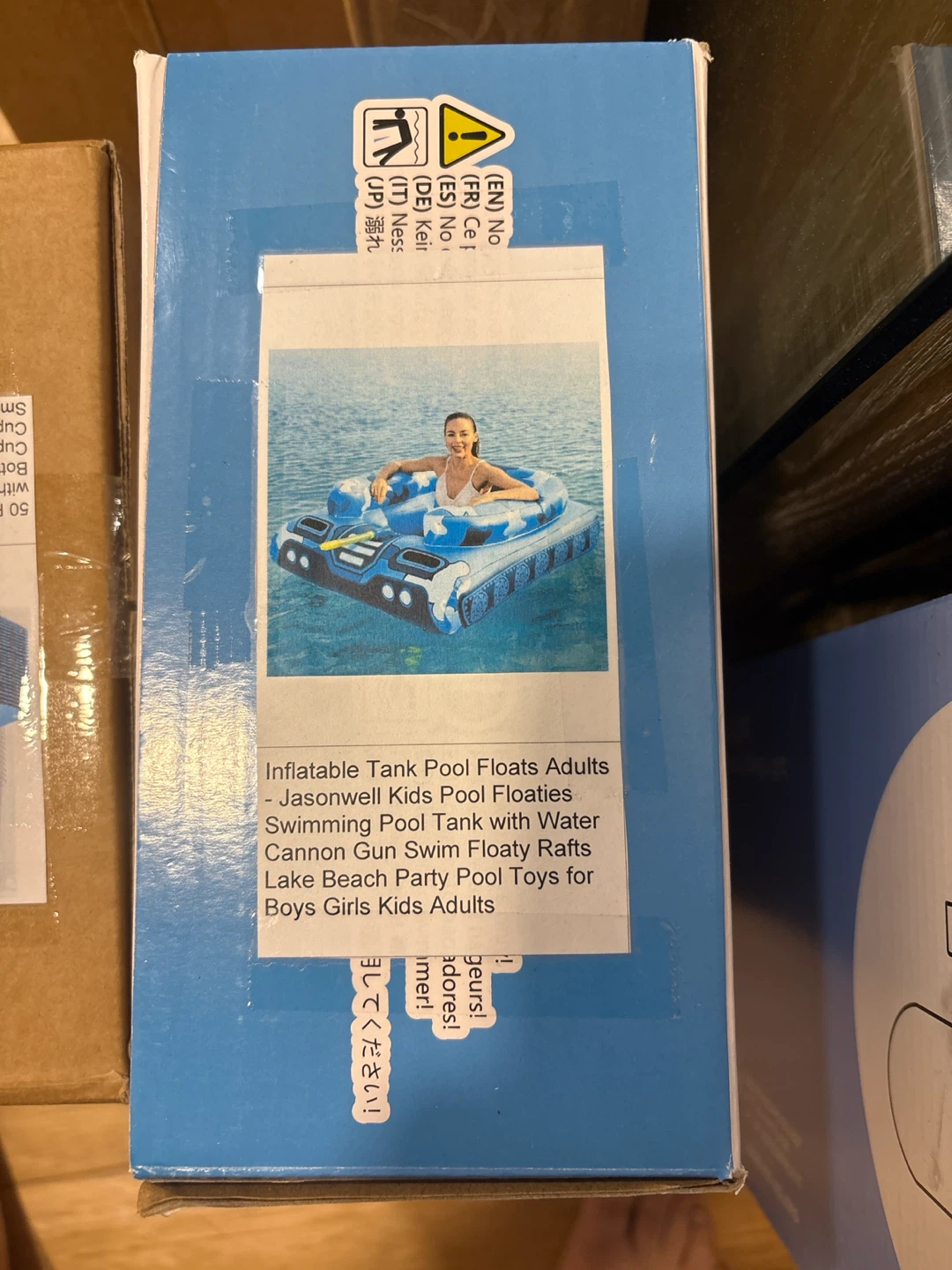 Jasonwell Inflatable Tank Pool Float with Water Cannon