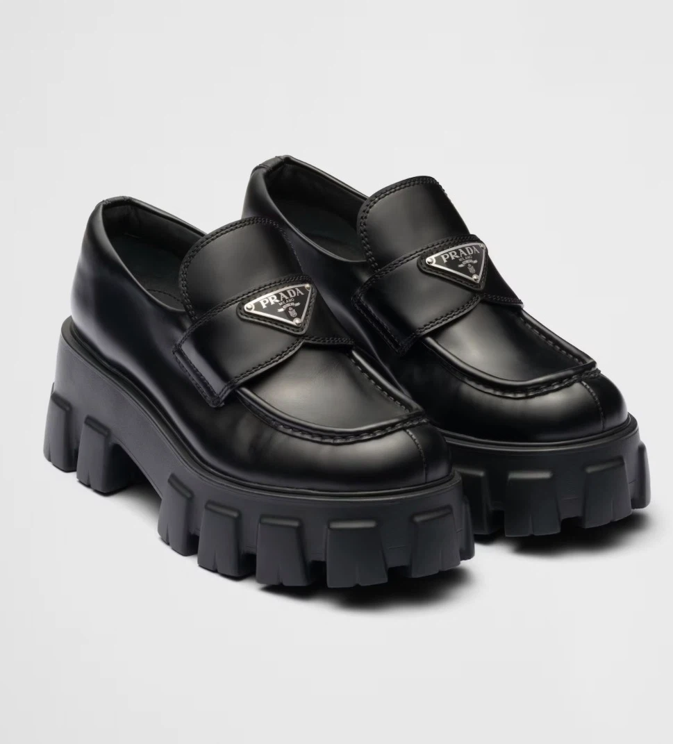 Black Leather Loafers