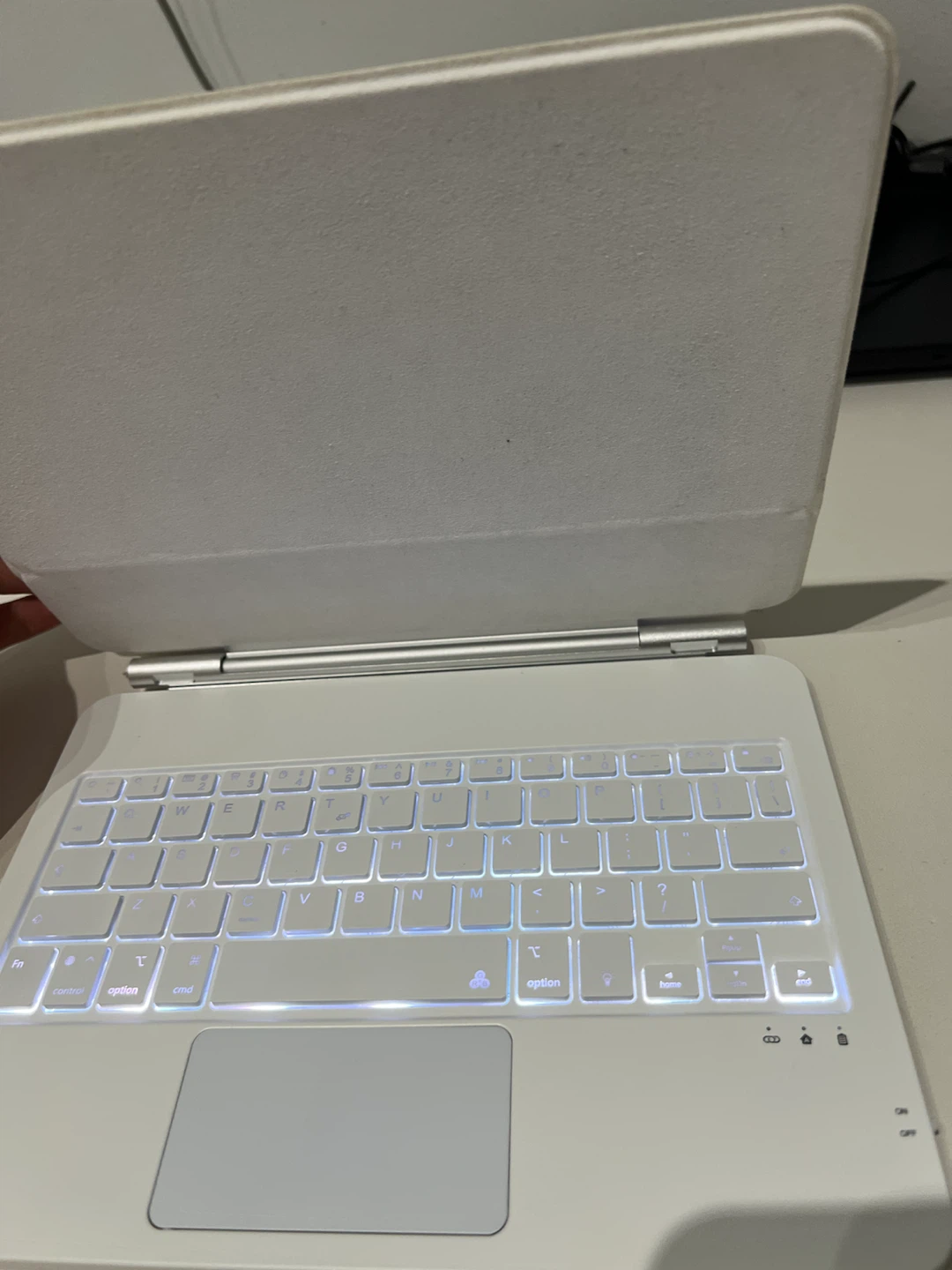 White Keyboard Case with Trackpad