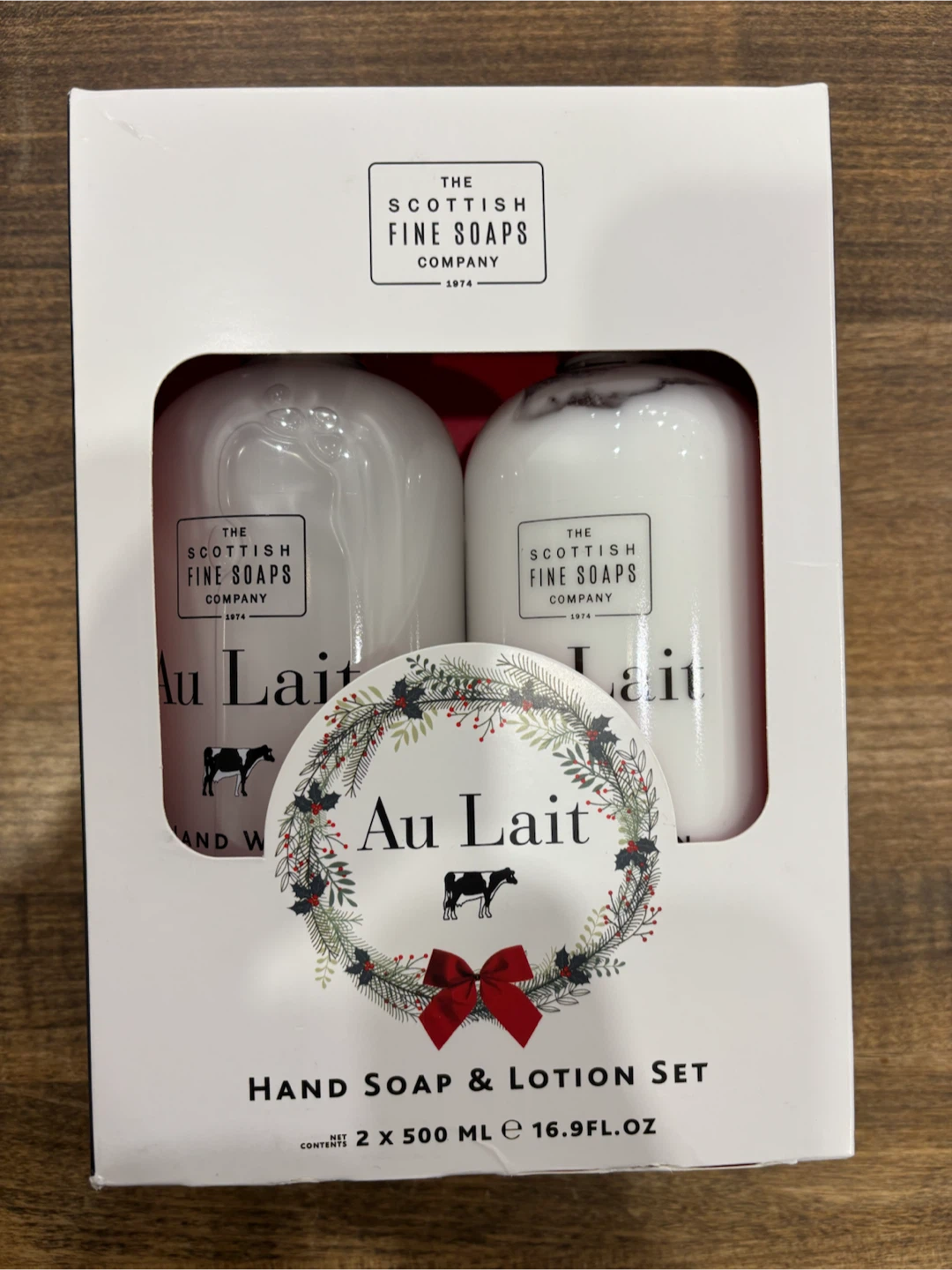 The Scottish Fine Soaps Au Lait Hand Soap & Lotion Set