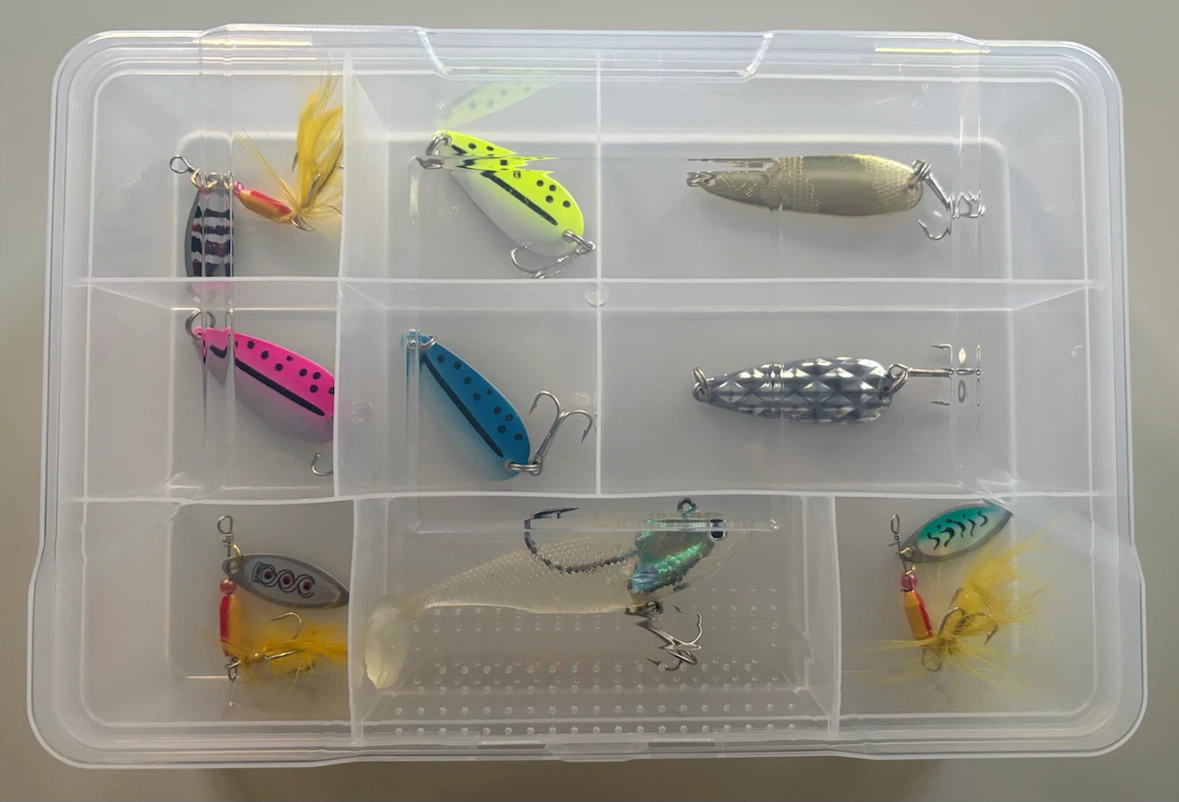 Fishing Lure Kit with Tackle Box