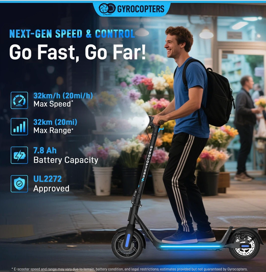 Gyrocopters Flash X 6.0 Electric Scooter - photo 3