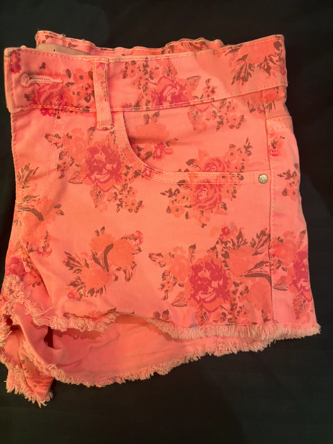 Denim Co. Pink Floral Shorts - Size 6 - photo 4